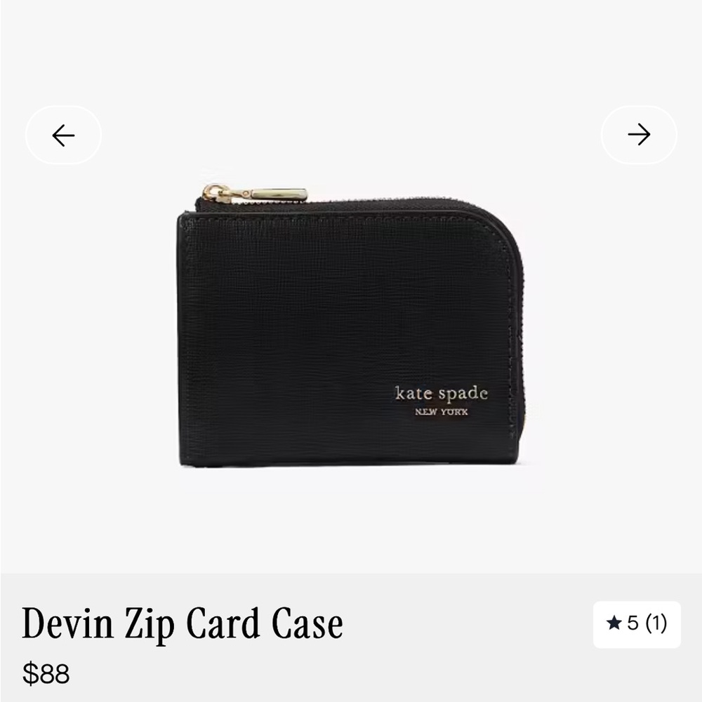 Kate Spade Devin Zip Card Case